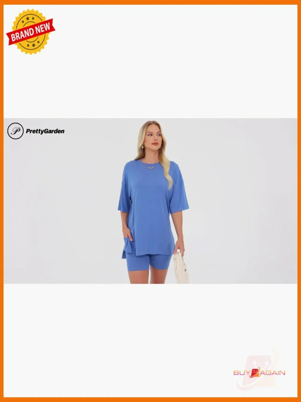 Women 2 Piece Lounge Set Summer Oversized Biker Shorts Matching Outfit